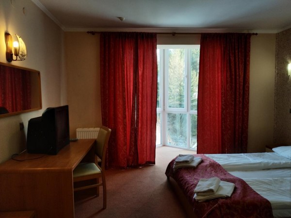 Online booking is not possible, because the owner of the database did not provide the necessary information, please contact the Lookfor website manager 380938856096The Terem Hotel with a 24-hour front desk is located in the village of Slavskoe. Elegant ro